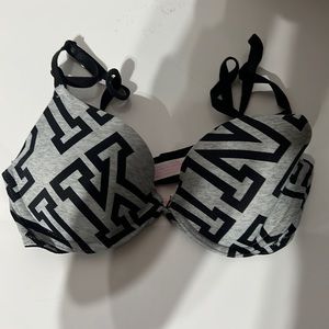 Tee Shirt Black and Gray Bra size 32a from PINK